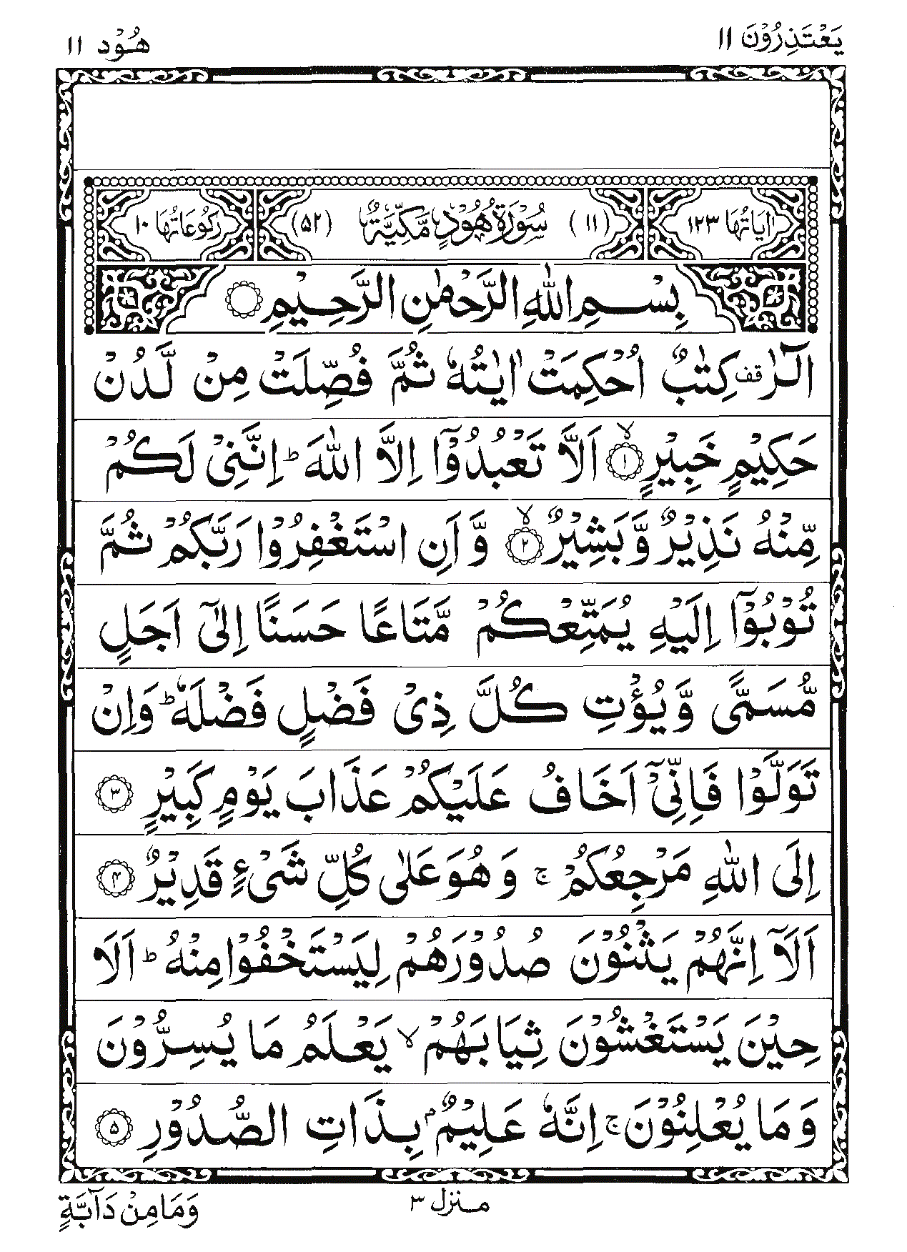 Surah Hud Page 1